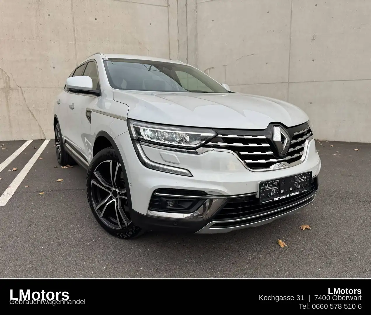 Renault Koleos Initiale Paris 4x4 *AHK*Erstbesitz*Totwinkelas.*ACC*Rückfahrkamera*Sitzheizung*Sitzbelüftung Weiß - 1