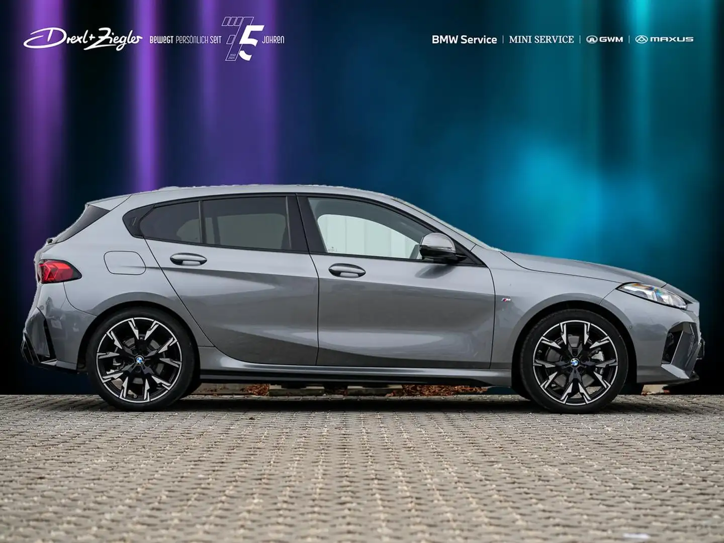 BMW 123 xDrive M-Sport 19 HuD PANO ACC AHK eSitz H&K Grau - 2