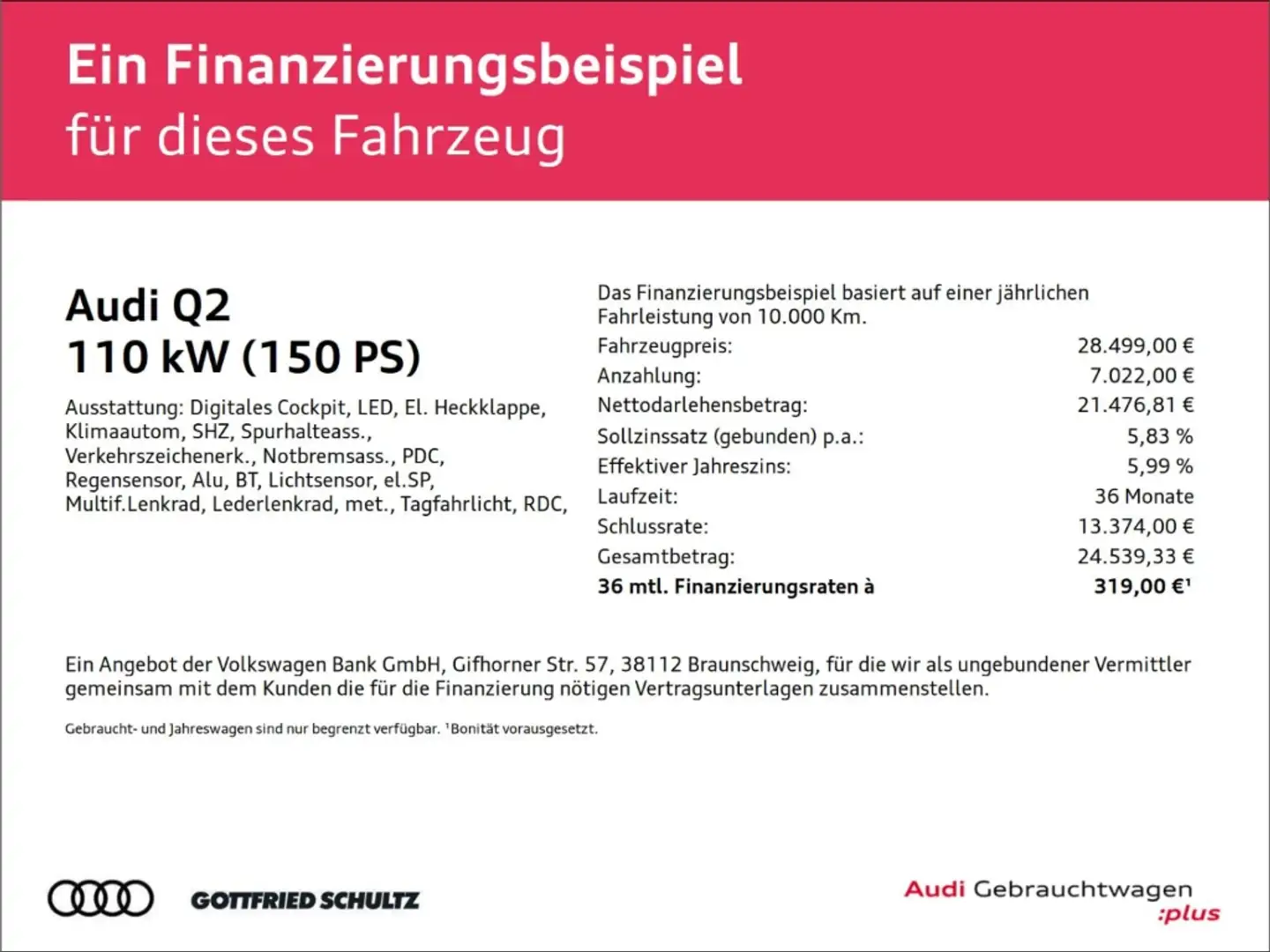Audi Q2 35 TFSI LED virtual Sitzheizung Einparkhilfe Schwarz - 2