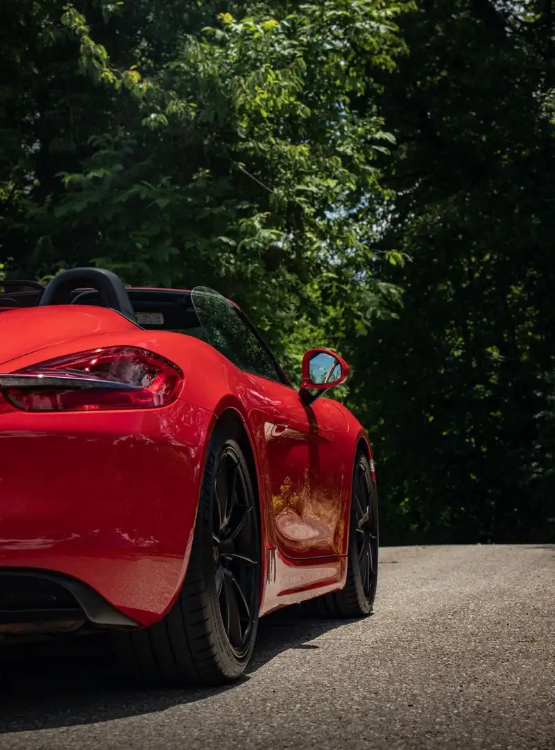 Porsche 718 spyder boxster Rouge - 1