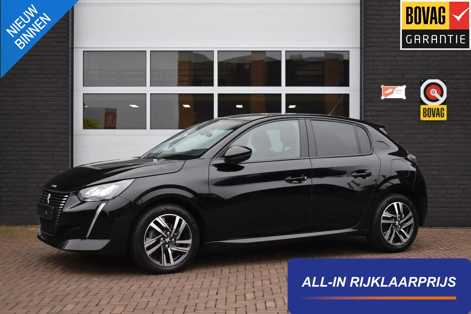 Peugeot 208 1.2 PureTech 100PK Allure Pack | Carplay | Camera Zwart - 1