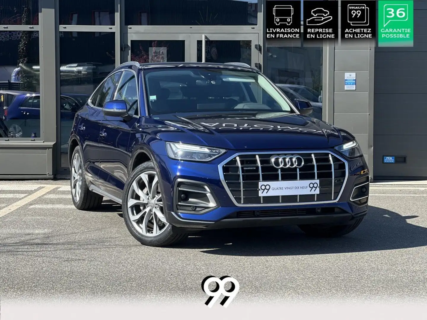 Audi Q5 AU Quattro 50 TFSIe LIVRAISON REPRISE LOA Bleu - 1
