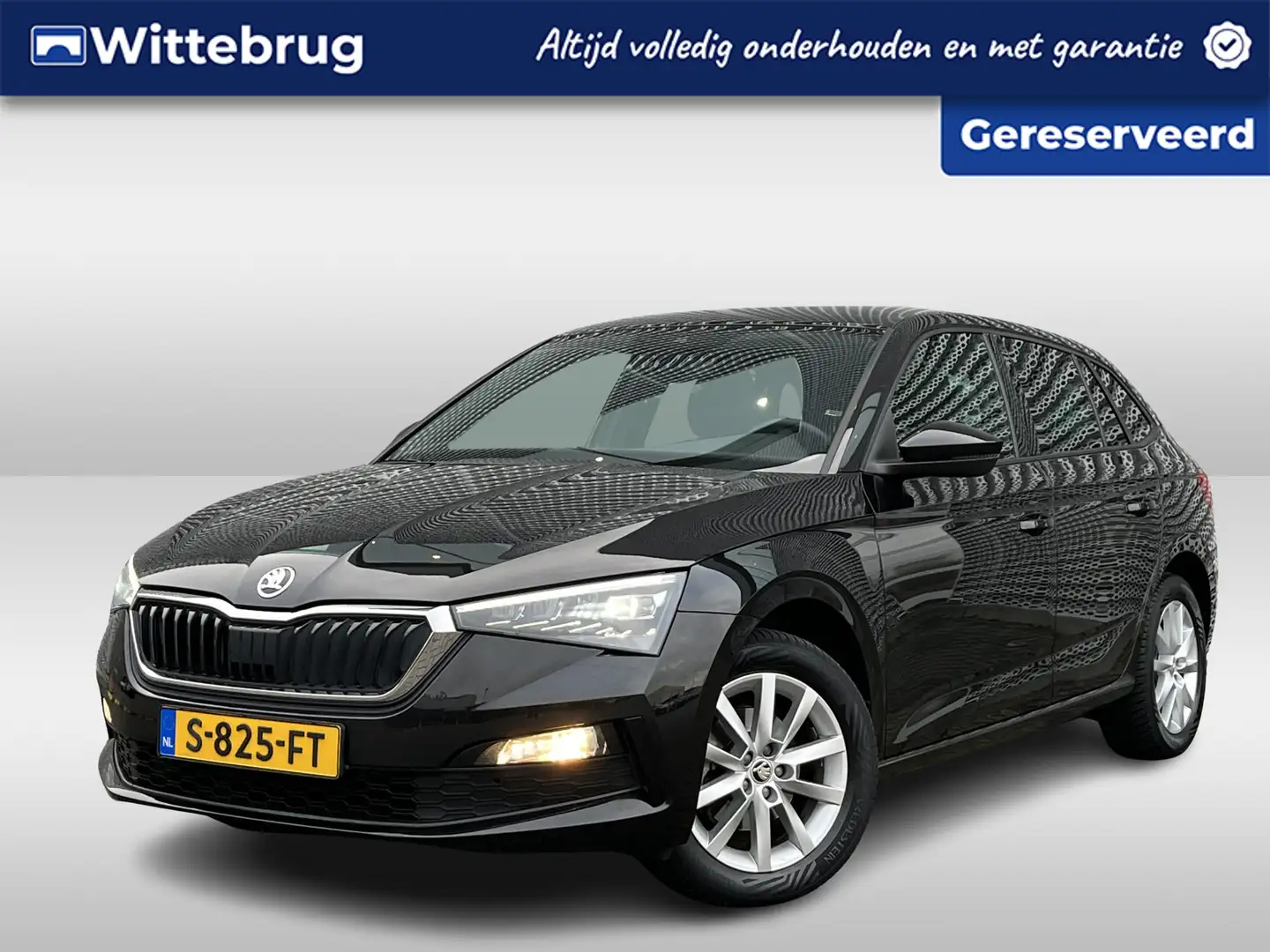 Skoda Scala 1.0 TSI Ambition / App connect / Parkeersensoren a Zwart - 1