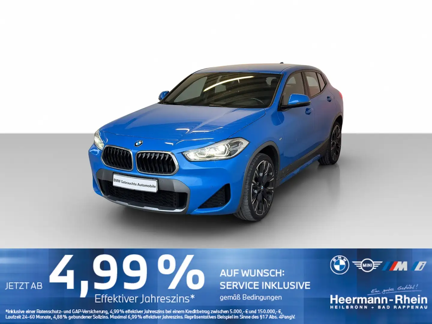 BMW X2 xDrive25dA M Sport X Navi.LED.DriveAss.RFK.SH Blau - 2