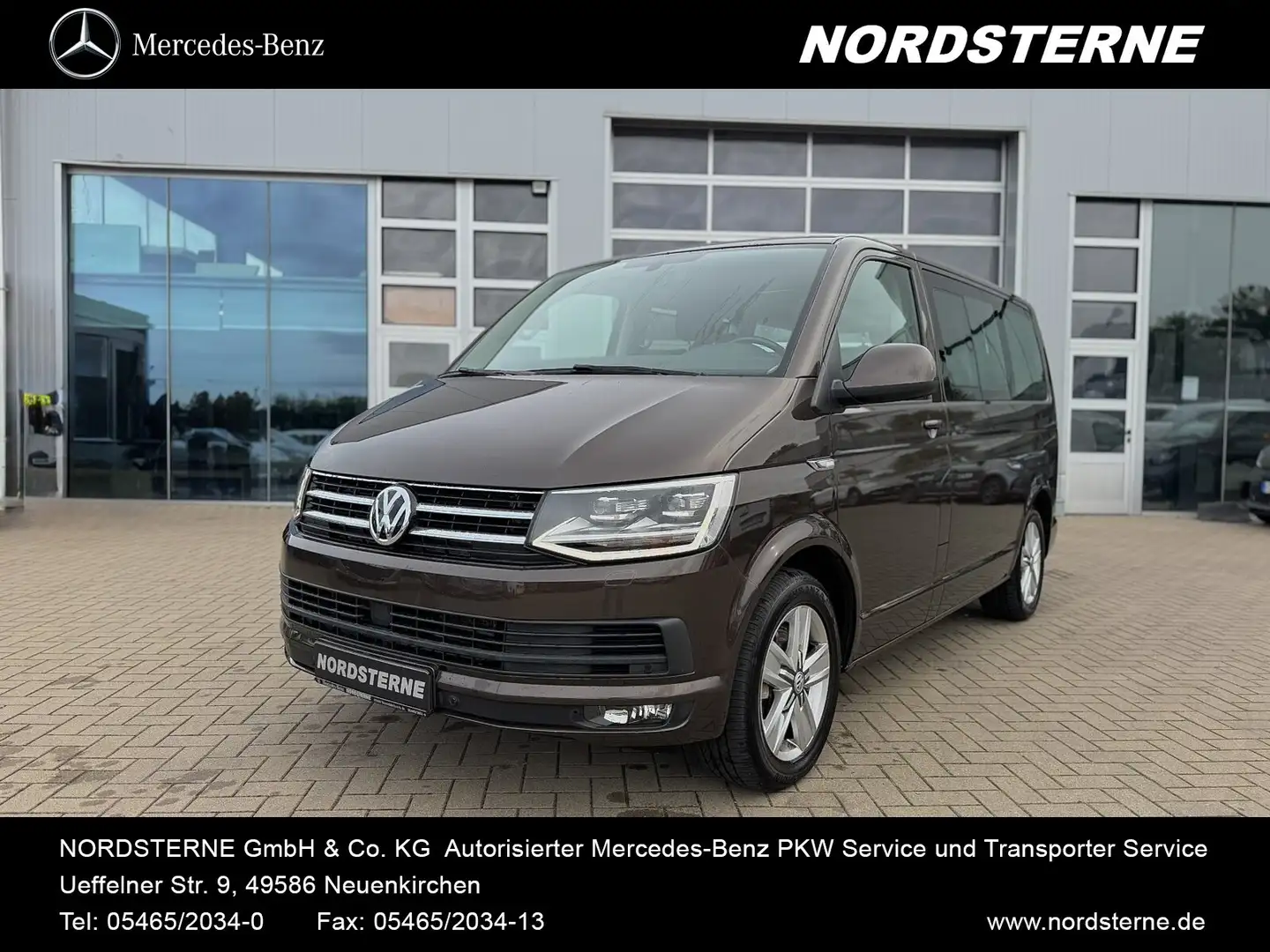 Volkswagen T6 Transporter T6 2.0 TDI Multivan Comfortline+NAV+AUTOMATIK+7S Braun - 1