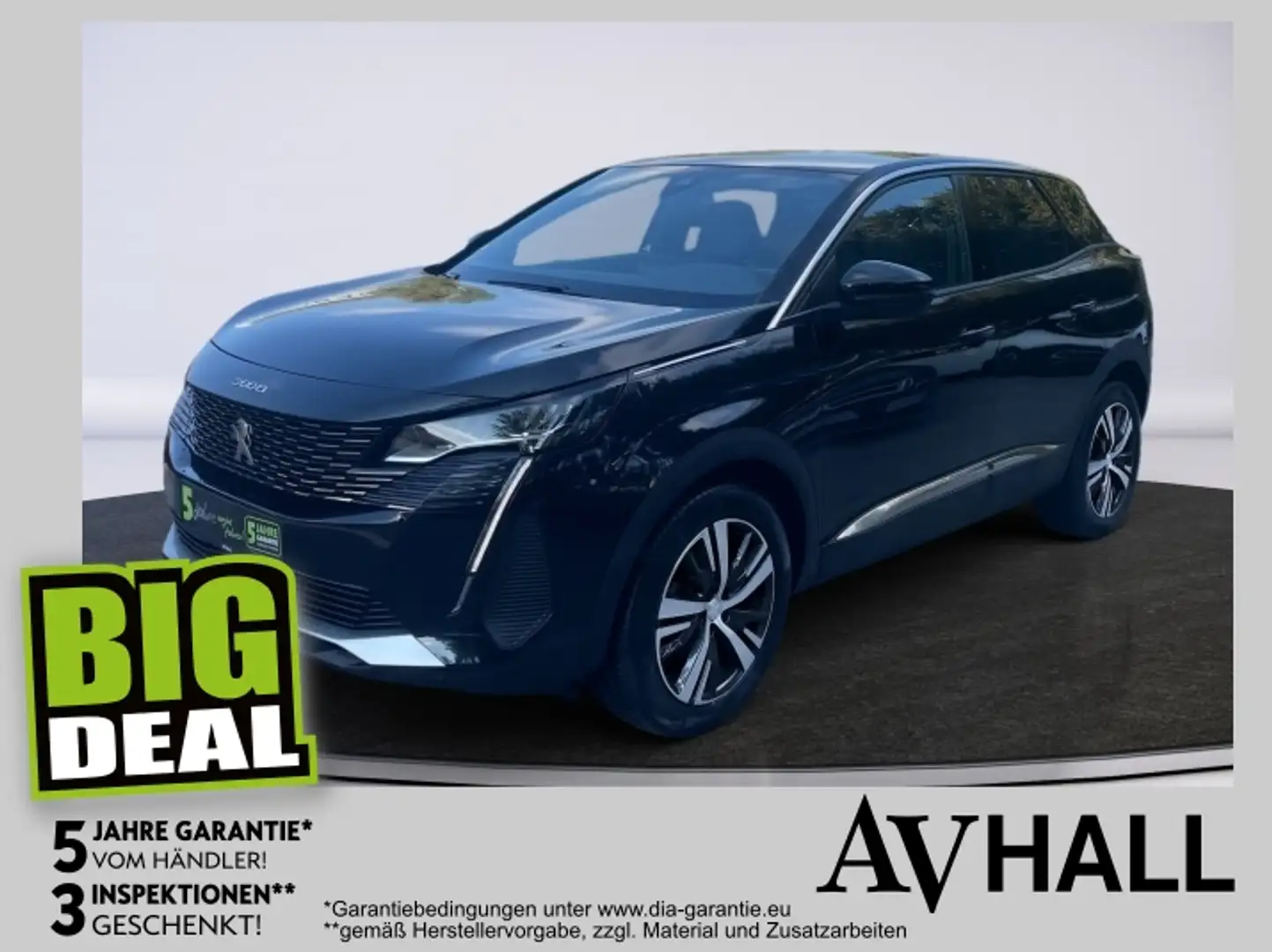 Peugeot 3008 PureTech 130 EAT8 Allure AUT Alcant. Schwarz - 1