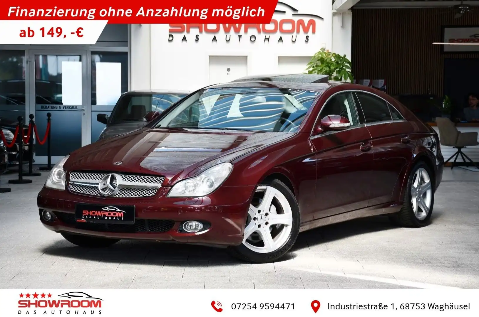 Mercedes-Benz CLS 350 Schiebedach Leder Navi Xenon Rot - 1