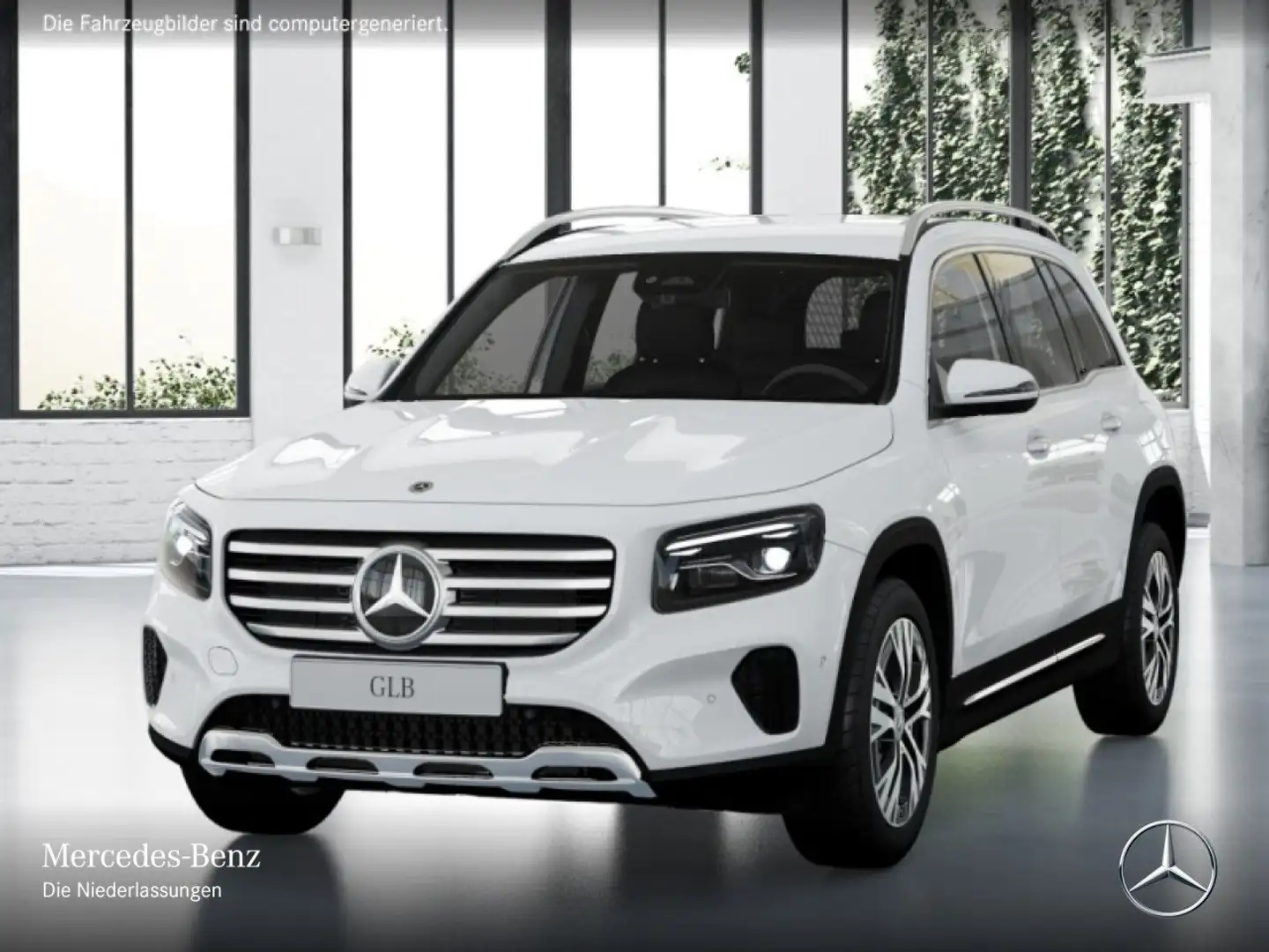 Mercedes-Benz GLB 200 PROGRESSIVE+AHK+MULTIBEAM+KAMERA+TOTW+7G Weiß - 2