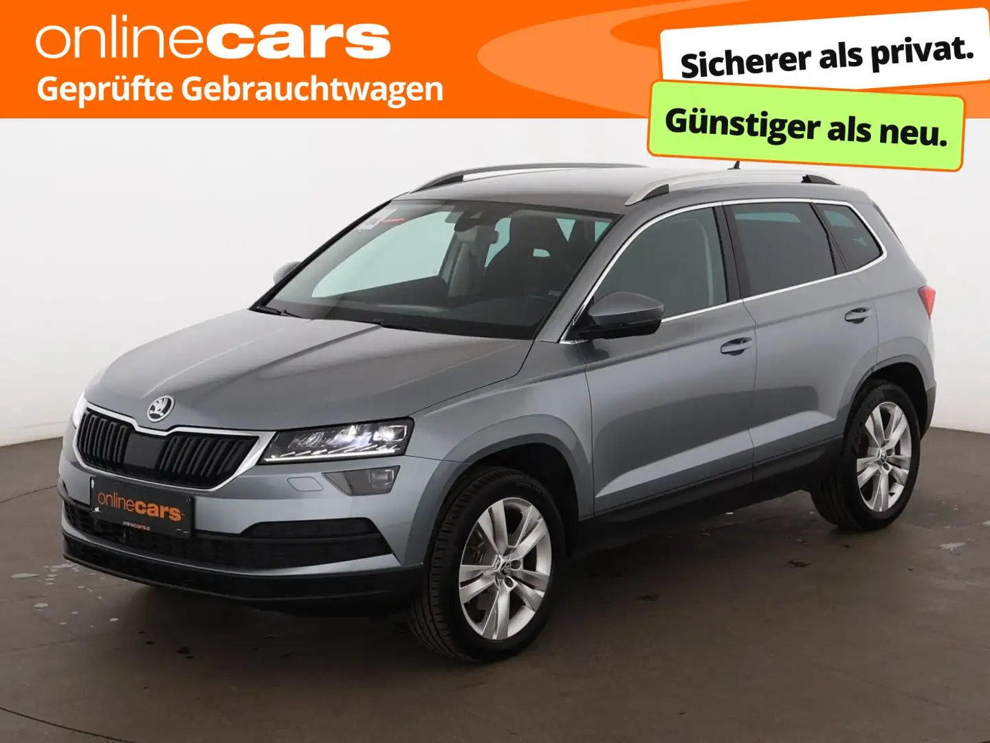 Skoda Karoq 2.0 TDI 4x4 Style Aut LED AHK RADAR NAVI Grau - 1