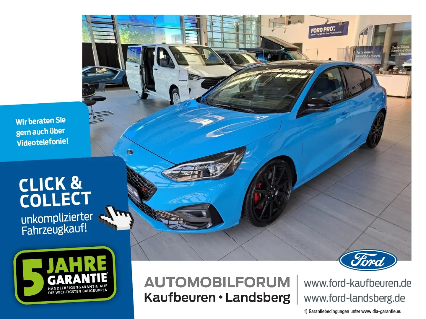 Ford Focus ST Edition 2.3 LED Navi RFK ACC SHZ Bleu - 1