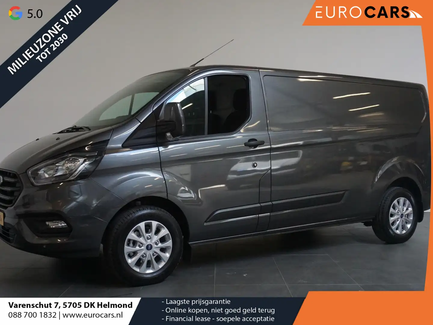 Ford Transit Custom 300 2.0 TDCI L2H1 Trend Automaat Navigatie Camera Gris - 1
