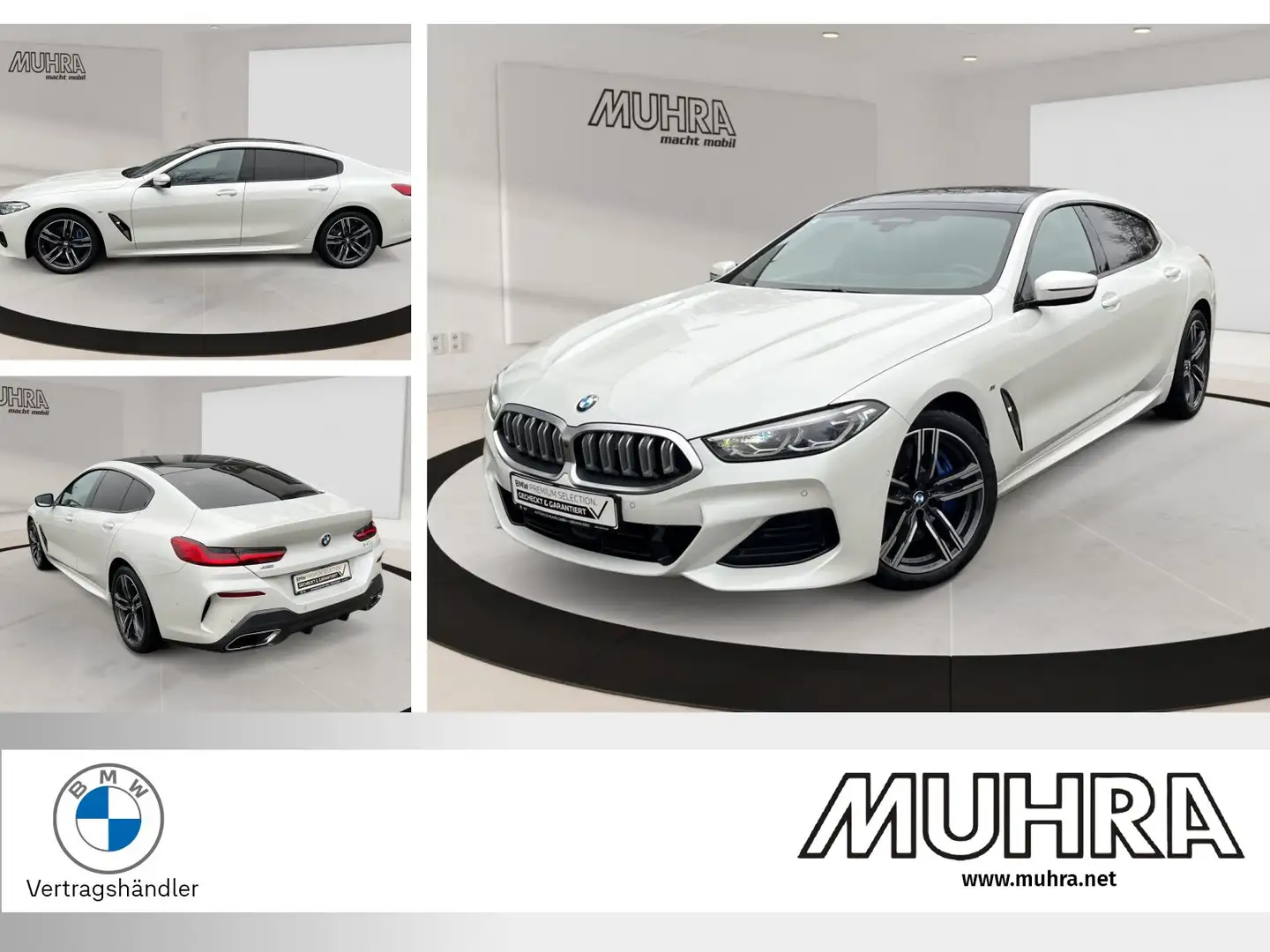 BMW 840 d xDrive M Sport Panorama DA Prof. Laserlicht PA+ Weiß - 1
