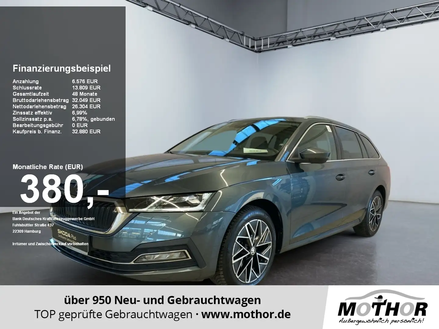 Skoda Octavia Combi Style 2.0 TDI DSG Navi LED TWA LMF Grau - 1