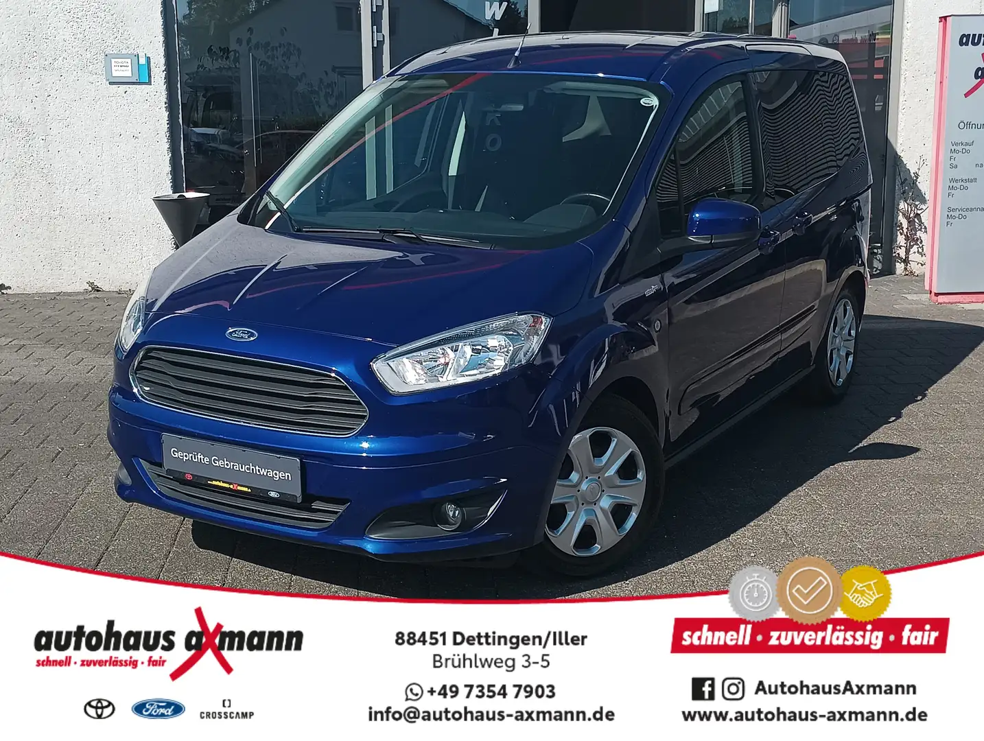 Ford Tourneo Courier Trend Blauw - 1
