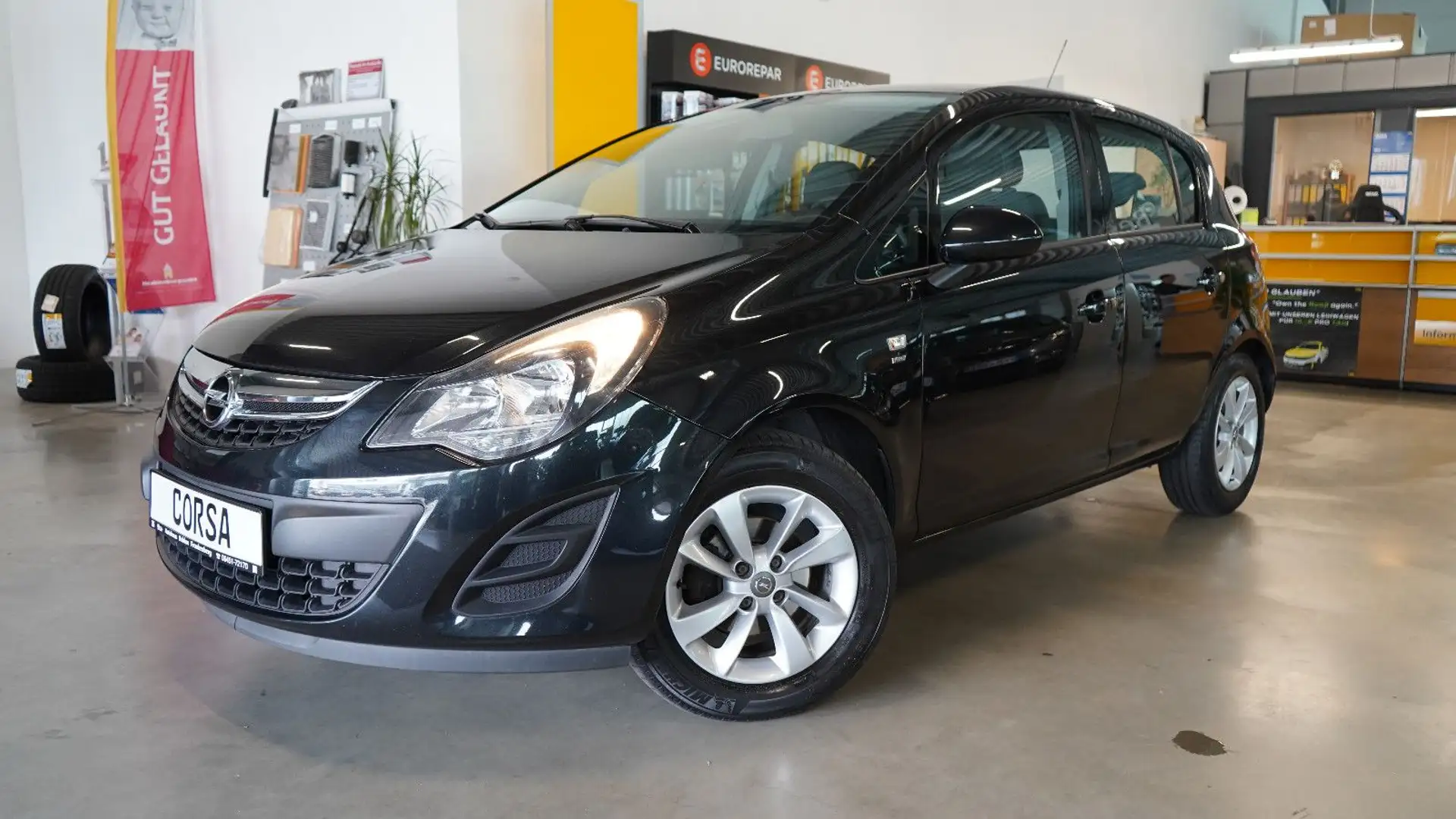 Opel Corsa D Energy 5-Türig - Klima/8-fach/Scheckheft Schwarz - 1