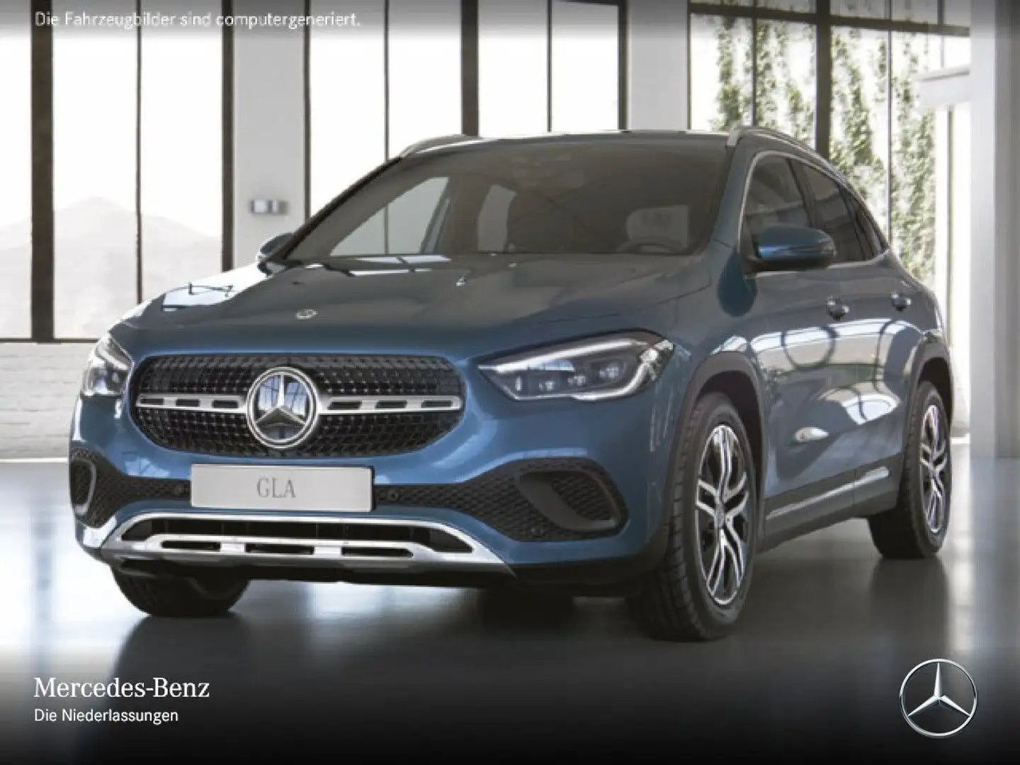 Mercedes-Benz GLA 200 d PROGRESSIVE+AHK+MULTIBEAM+KAMERA+8G Blau - 2