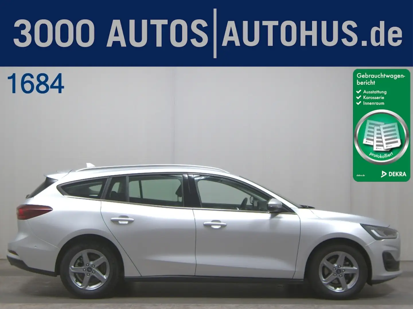 Ford Focus Turnier 1.5 EB Titanium Navi LED ACC RFK Silber - 1