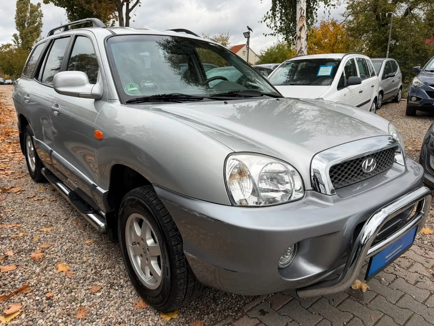 Hyundai SANTA FE GLS*2.HD*Klima*SHZ*Leder*TÜV NEU Argent - 2