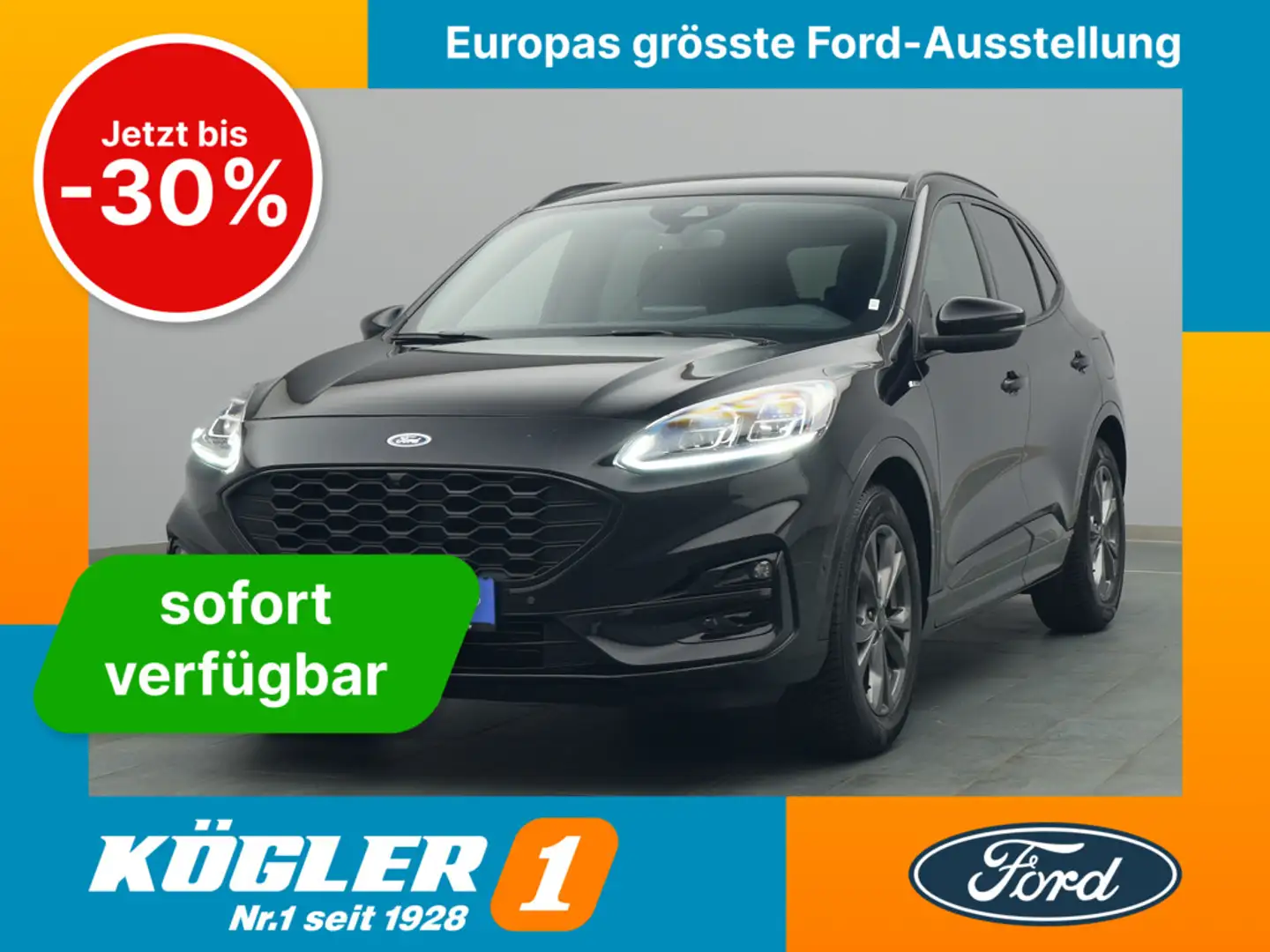 Ford Kuga ST-Line X 150PS/Winter-P./Klimaaut./PDC Zwart - 1