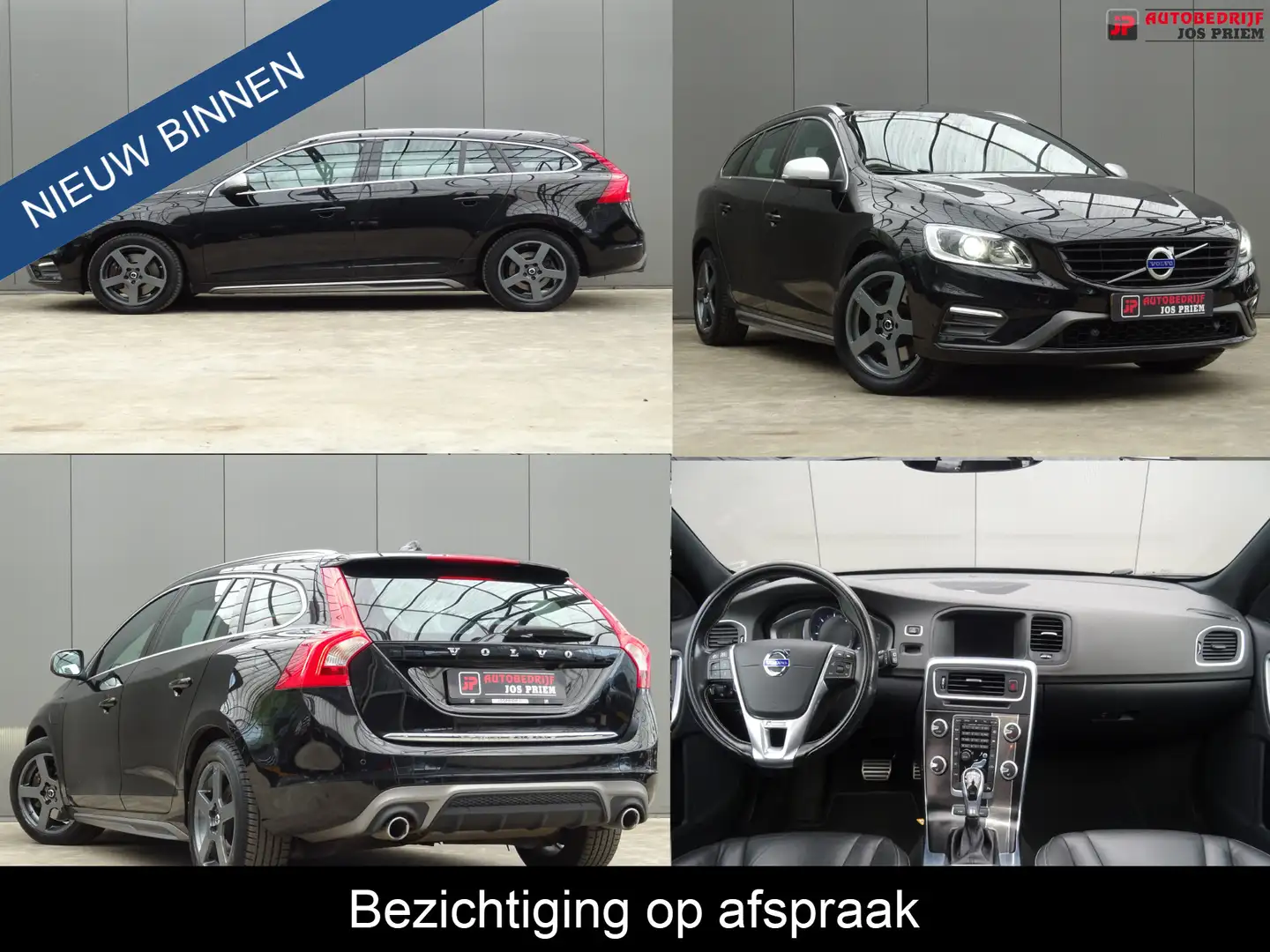 Volvo V60 2.4 D6 Twin Engine R-Design * 45 KM ACCURADIUS * C Zwart - 1