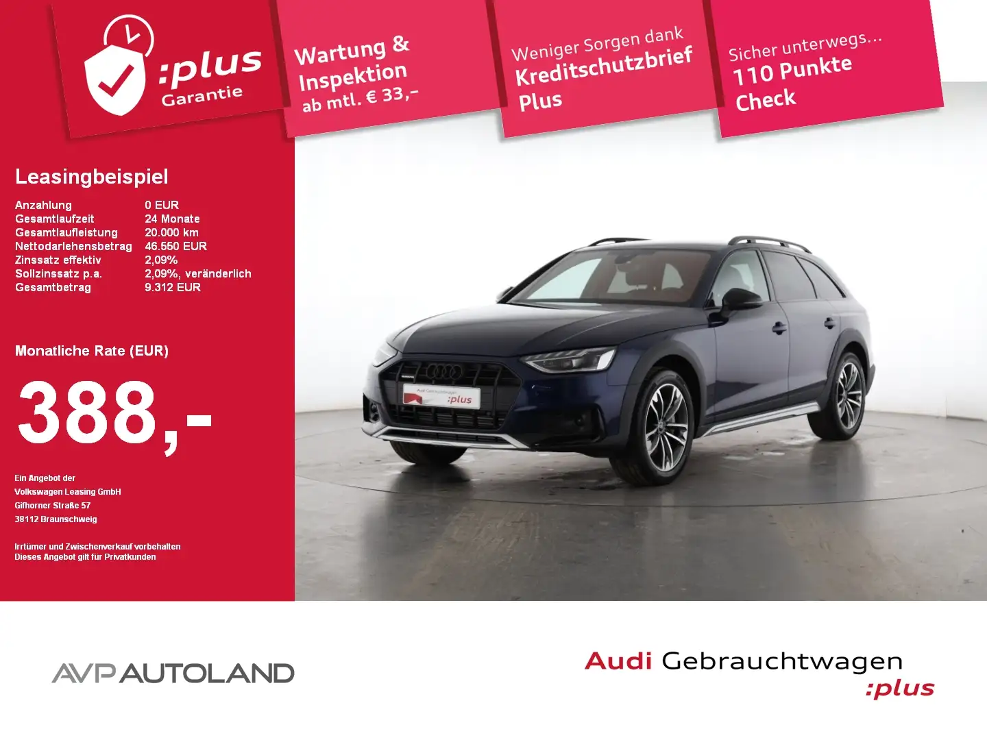 Audi A4 allroad 45 TFSI quattro S tronic AHK |MATRIX Modrá - 1