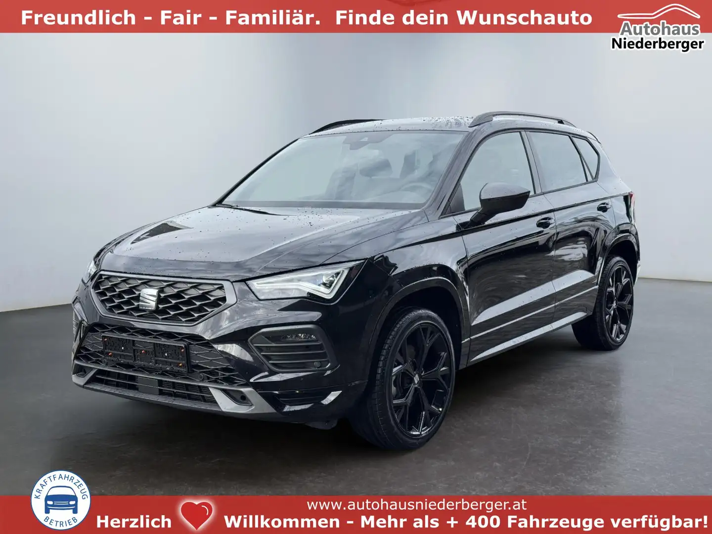 SEAT Ateca 1.5 TSI DSG FR Black Edition 19Z AHK PDC SHZ Na... Schwarz - 1