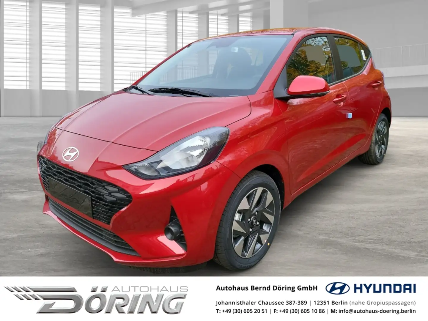 Hyundai i10 TREND 1.2 Schaltgetriebe 79PS Navigation Rouge - 1