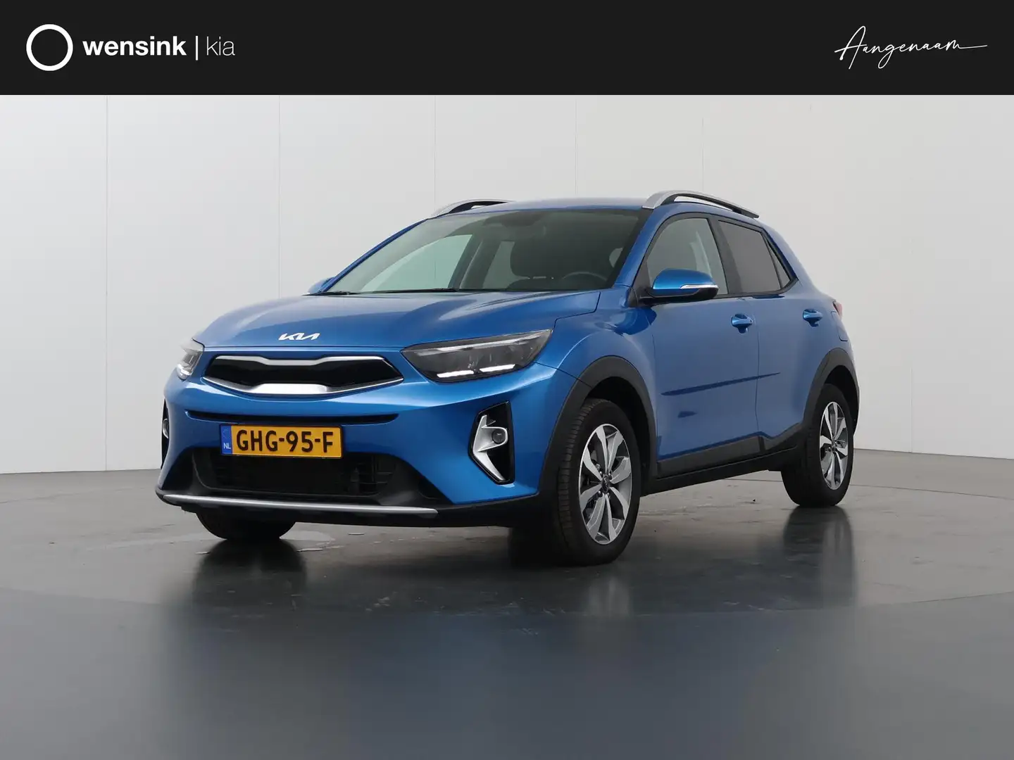 Kia Stonic 1.0 T-GDi MHEV DynamicPlusLine | Stoel/Stuurwielve Blauw - 1