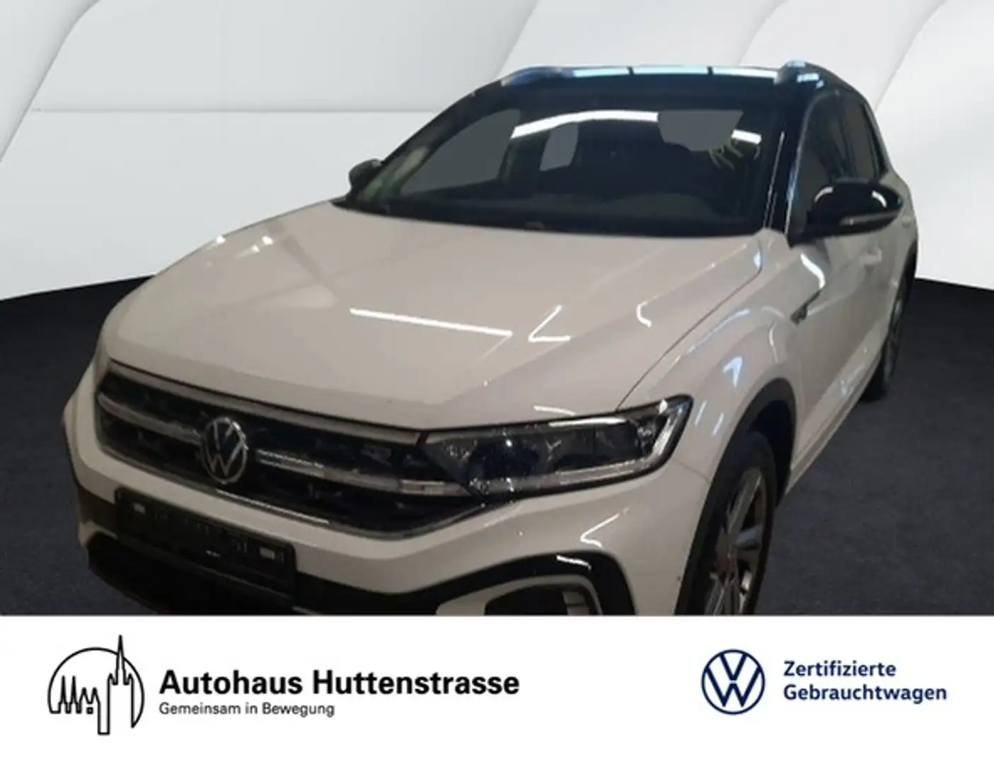 Volkswagen T-Roc 1.5 TSI DSG R-Line LED+ AHK KAMERA NAVI Weiß - 1