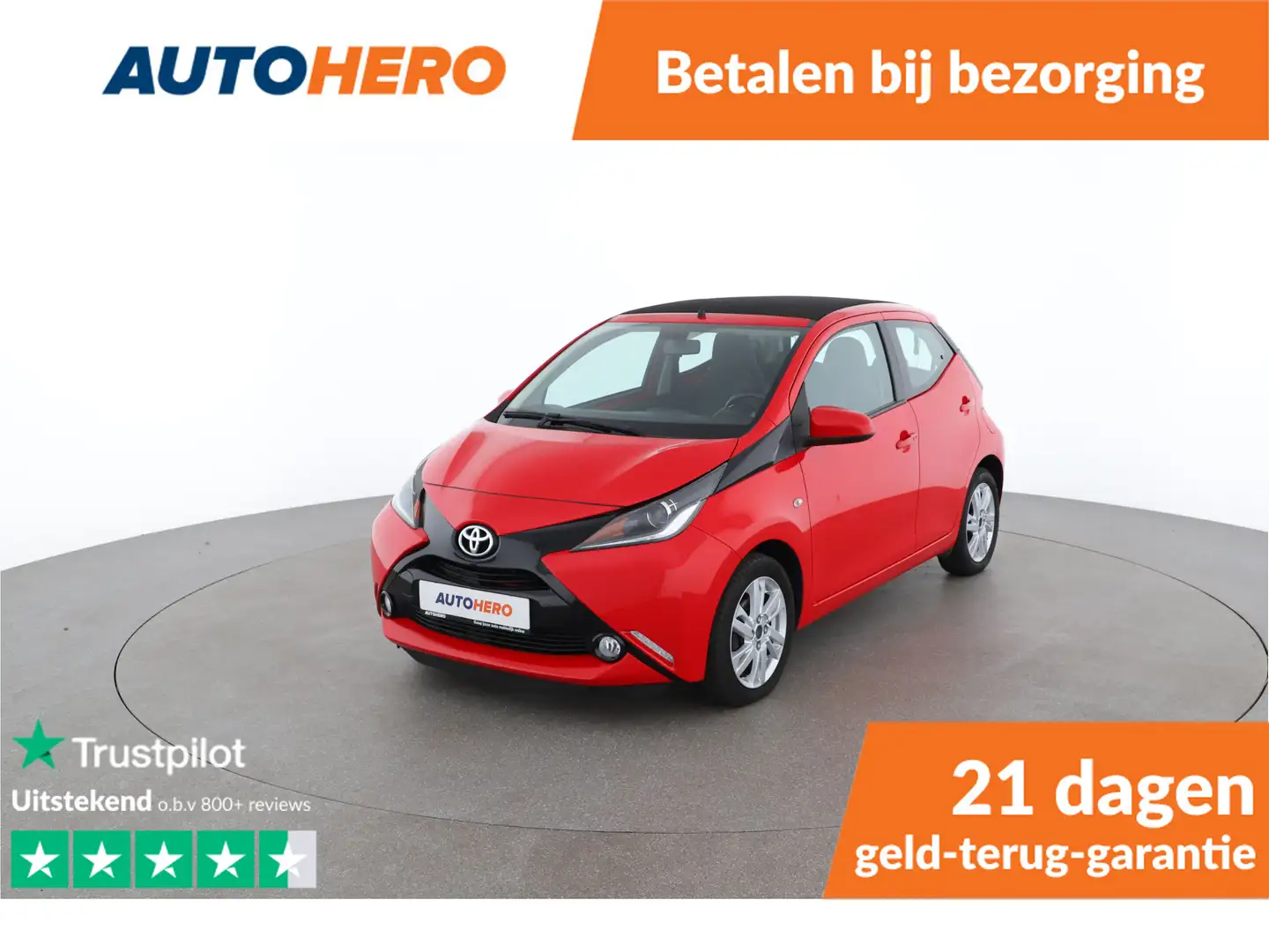 Toyota Aygo 1.0 VVT-i x-wave 70PK | RC76013 | Achteruitrijcame Rood - 1
