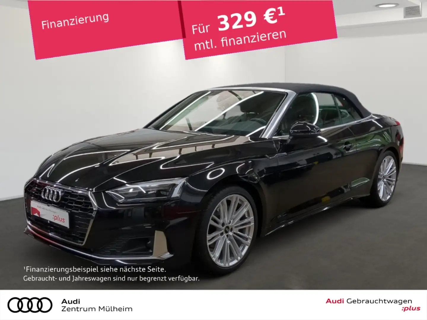 Audi A5 Cabriolet 40 TFSI quattro Navi LED Sportsitze Zwart - 1