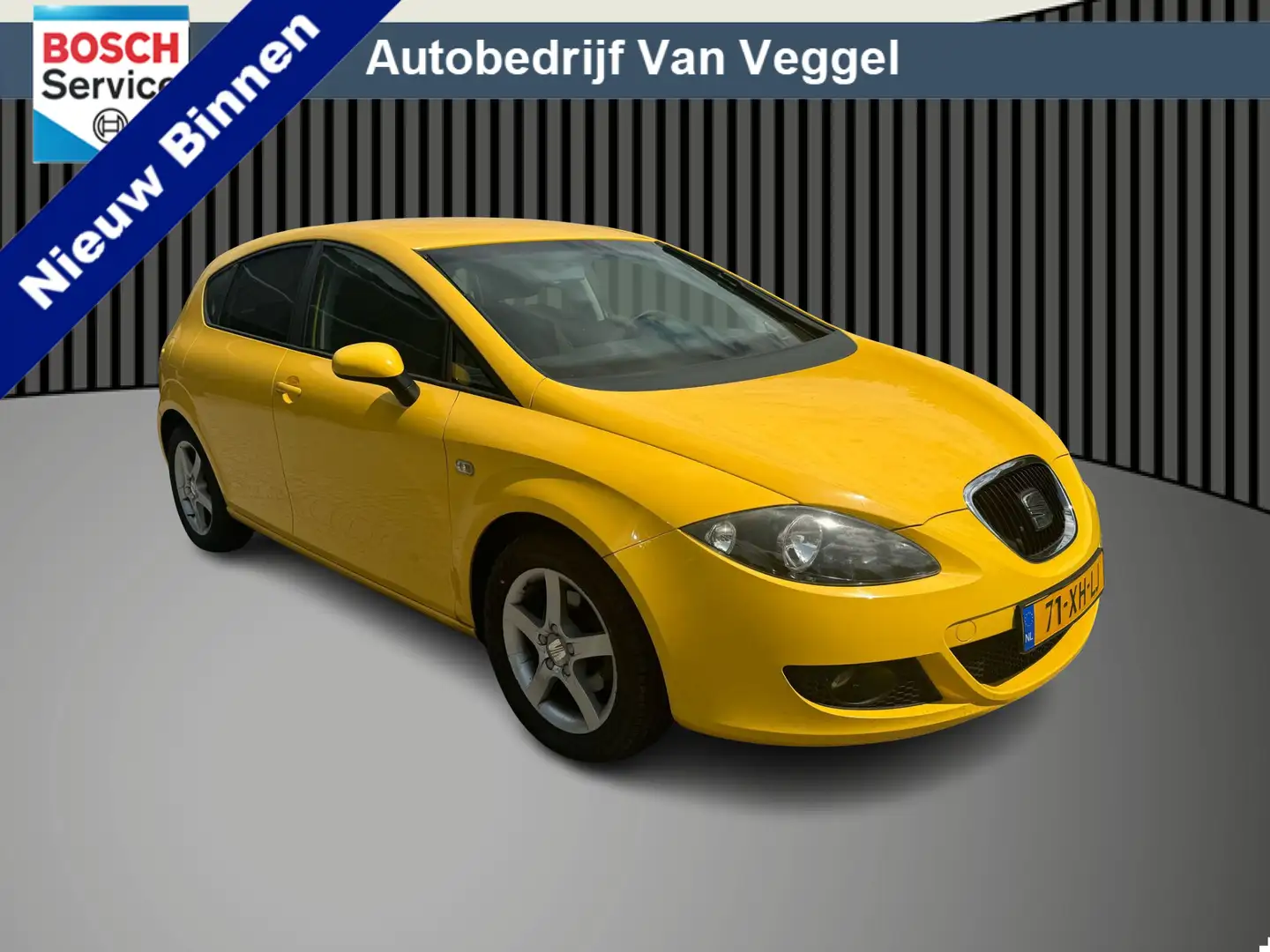 SEAT Leon 1.6 Reference airco, lmv, elek ramen Geel - 1