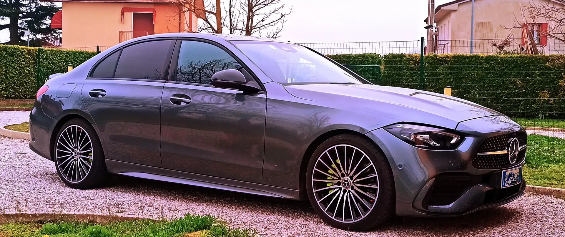 Mercedes-Benz C 220 Classe C-W206 Berlina 2021 d mhev AMG esterno Grau - 1