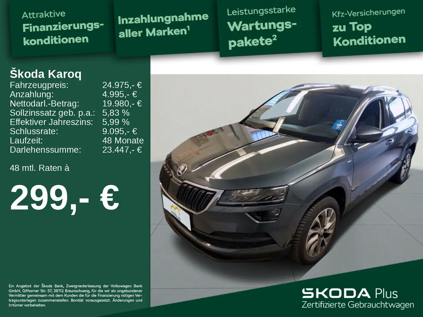 Skoda Karoq 1.5 TSI DSG*CLEVER*APP*MFL*KLIMA*LED* Gris - 1