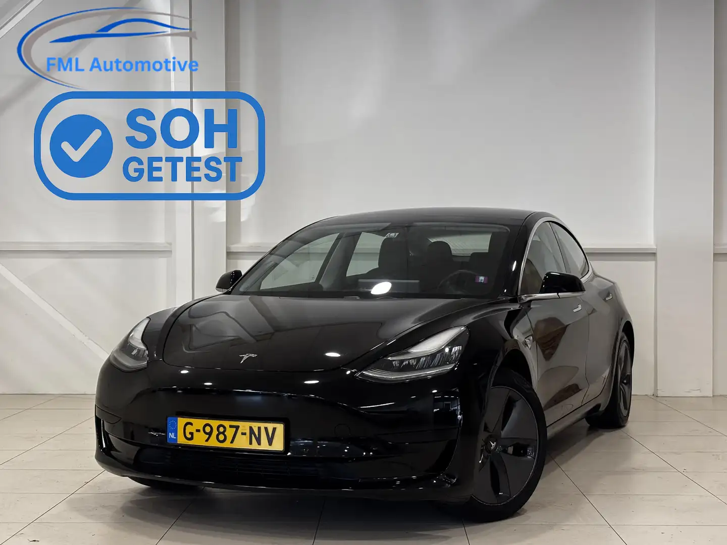 Tesla Model 3 Standard RWD Plus 60 kWh 82% SOH | Trekhaak | Auto Zwart - 1