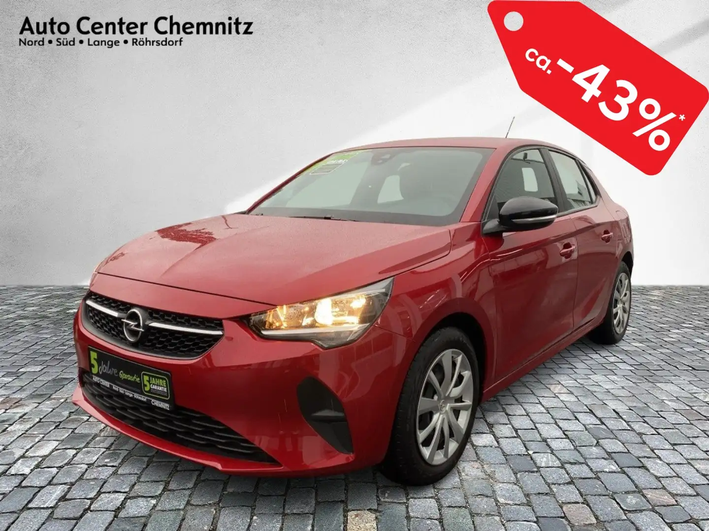 Opel Corsa F 1.2 Edition RadioBT/DAB/Klima/SHZ/PDC Rot - 2