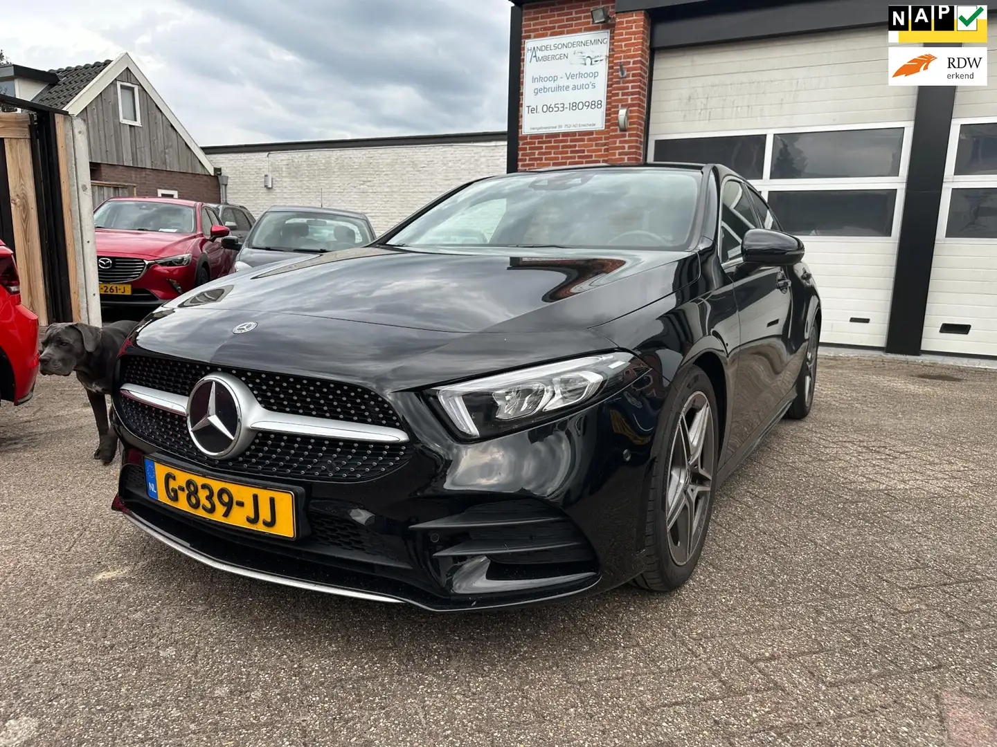 Mercedes-Benz A 180 Business Solution AMG AUTOMAAT-NAVI-CRUISE-CAMERA_ Zwart - 1
