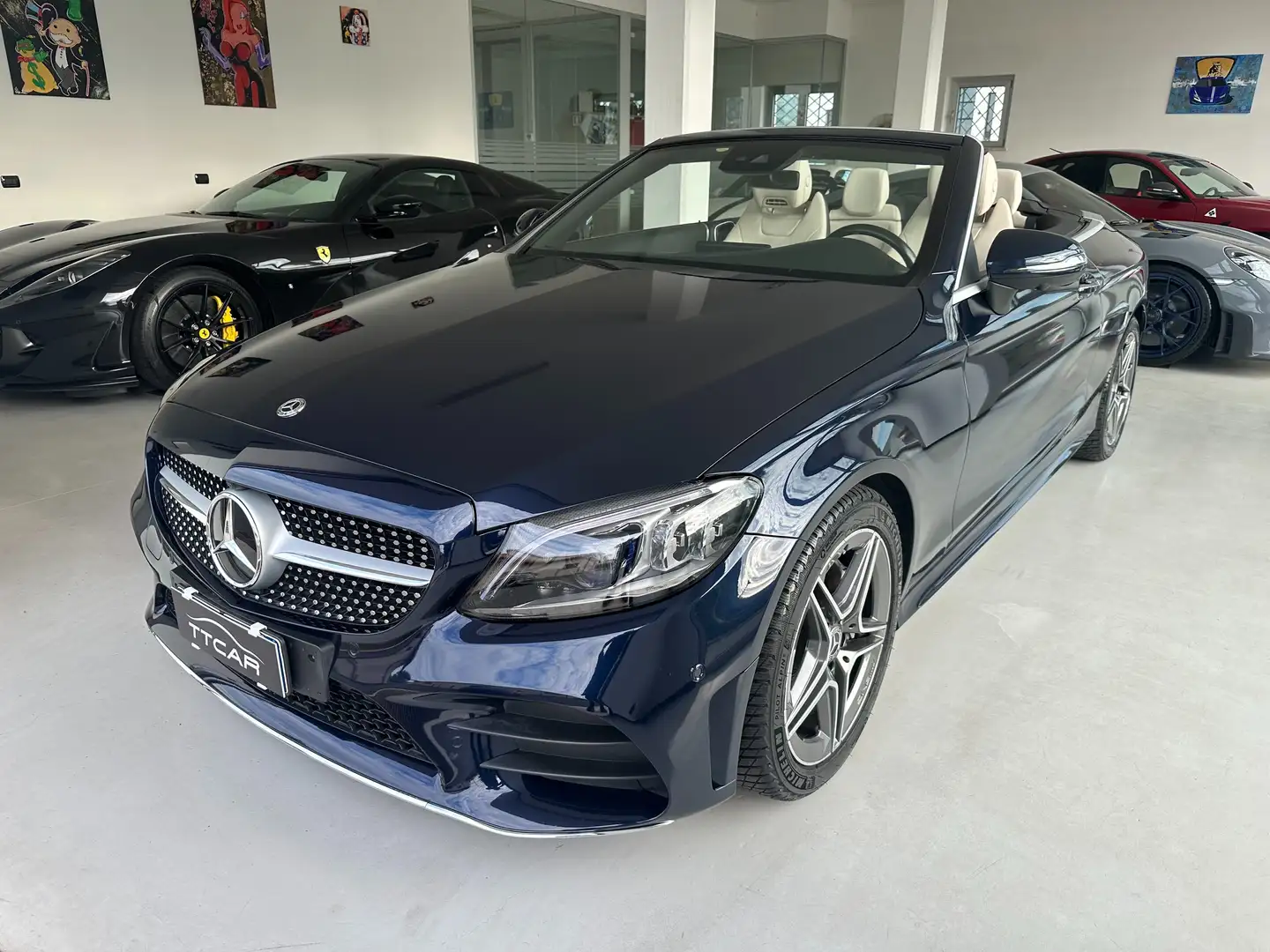 Mercedes-Benz C 220 C Cabrio 220 d Premium auto Blauw - 1