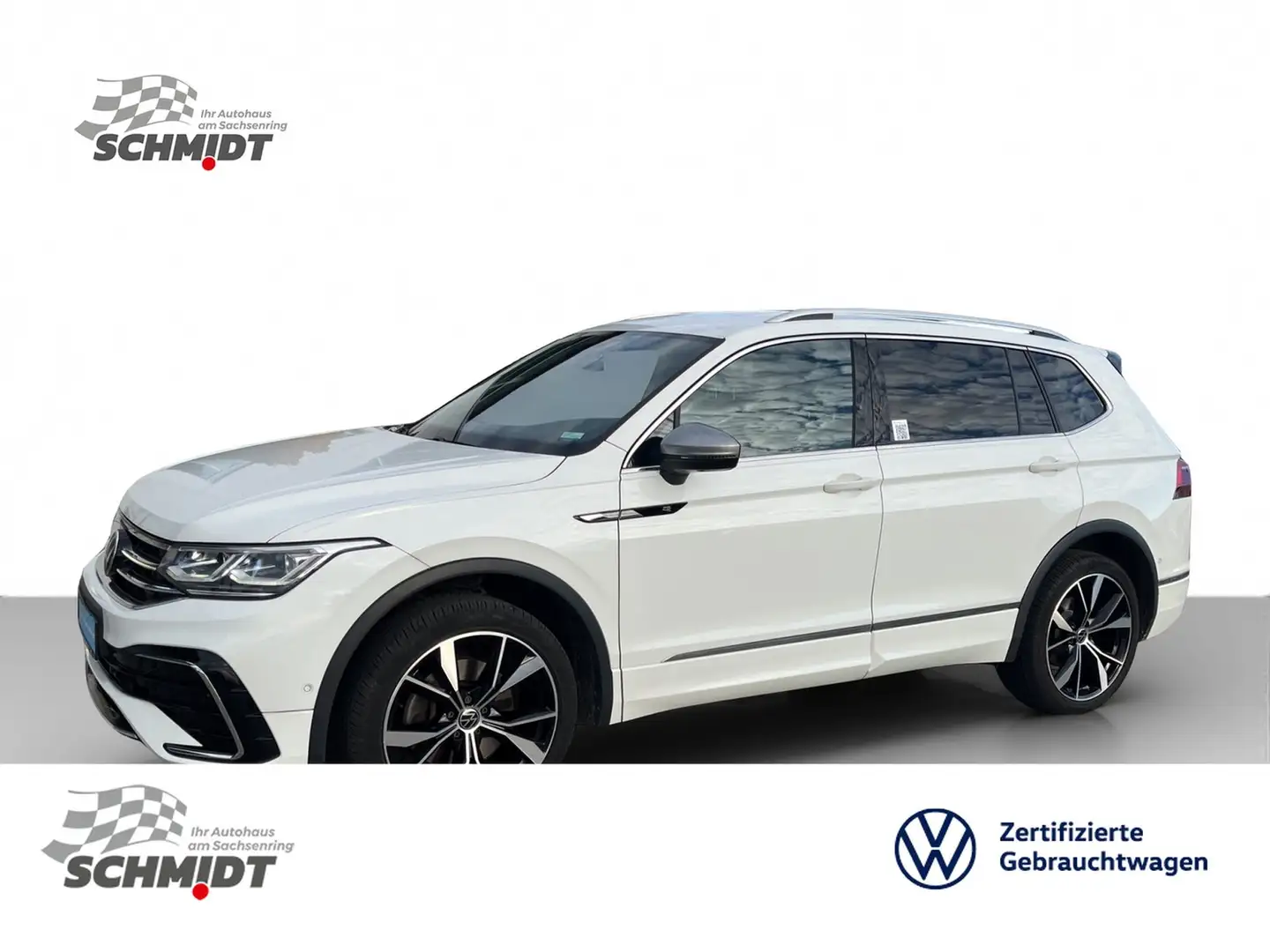 Volkswagen Tiguan Allspace 2.0 TDI R Line 4M DSG STHZ AHK Weiß - 1