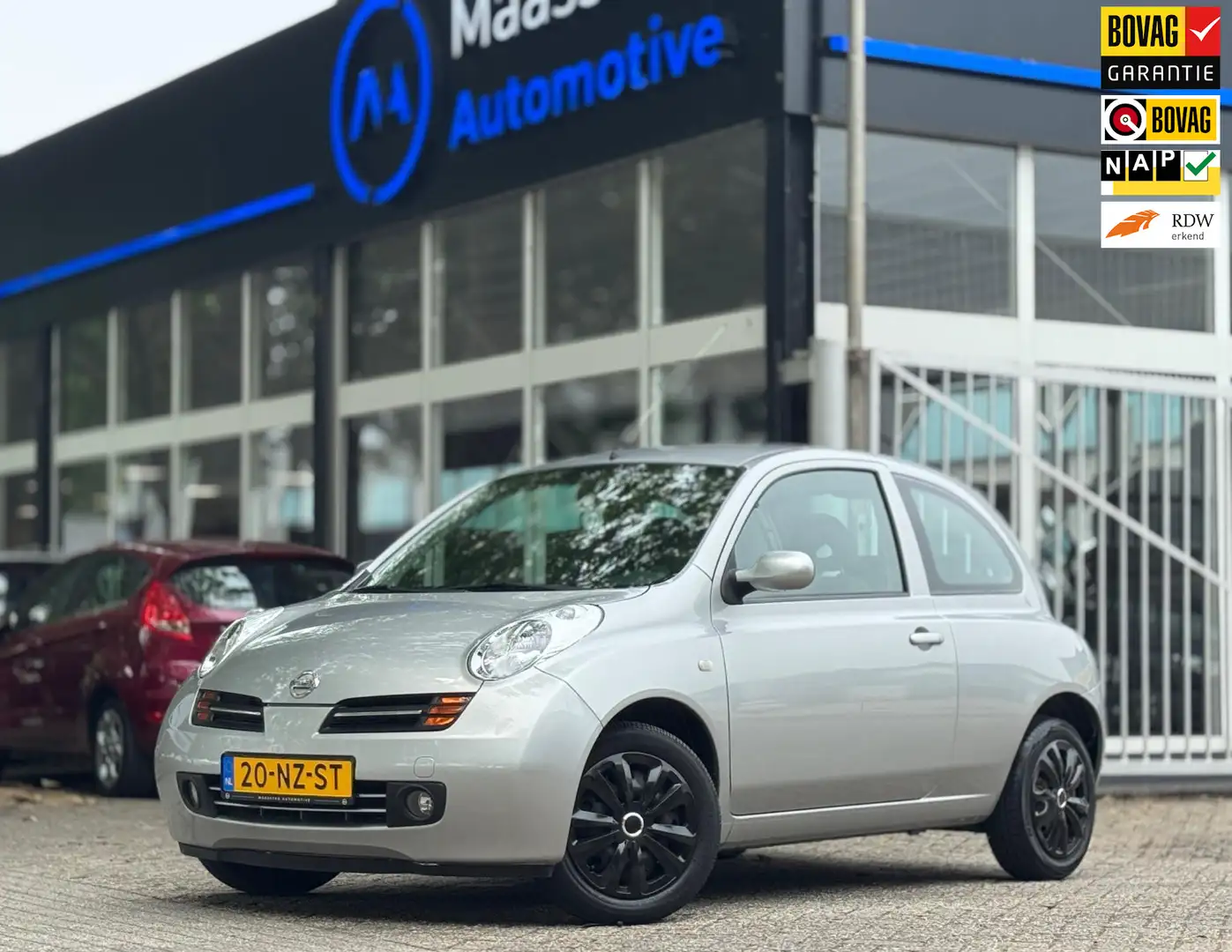 Nissan Micra 1.2|90.000km Airco Volledig onderhouden Nw APK Top Grijs - 1