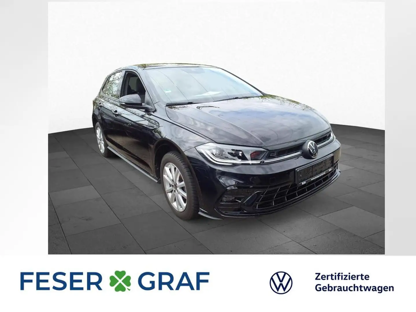 Volkswagen Polo 1.0 TSI R-LINE DSG KAMERA NAVI ACC IQ LIGHT Schwarz - 1