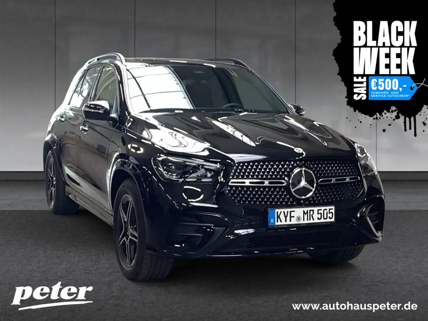 Mercedes-Benz GLE 300 d 4MATIC AMG+NIGHT+20"+MULTIBEAM+MEMORY Schwarz - 1