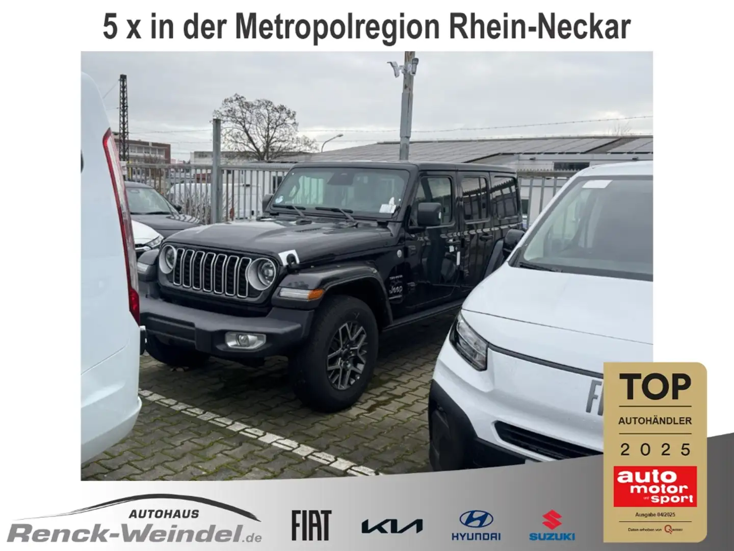 Jeep Wrangler Unlimited ICE Sahara 2.0l T-GDI Hardtop Navi Sound Noir - 1