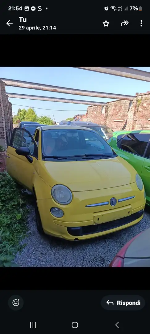 Fiat 500 500 1.2i Diesel Geel - 1