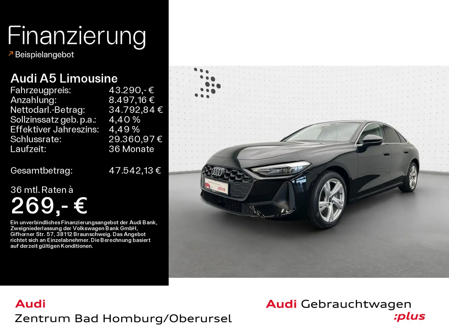 Audi A5 TDI*Navi*Alu*PDC*Virtual Cockpit*Ka Schwarz - 1