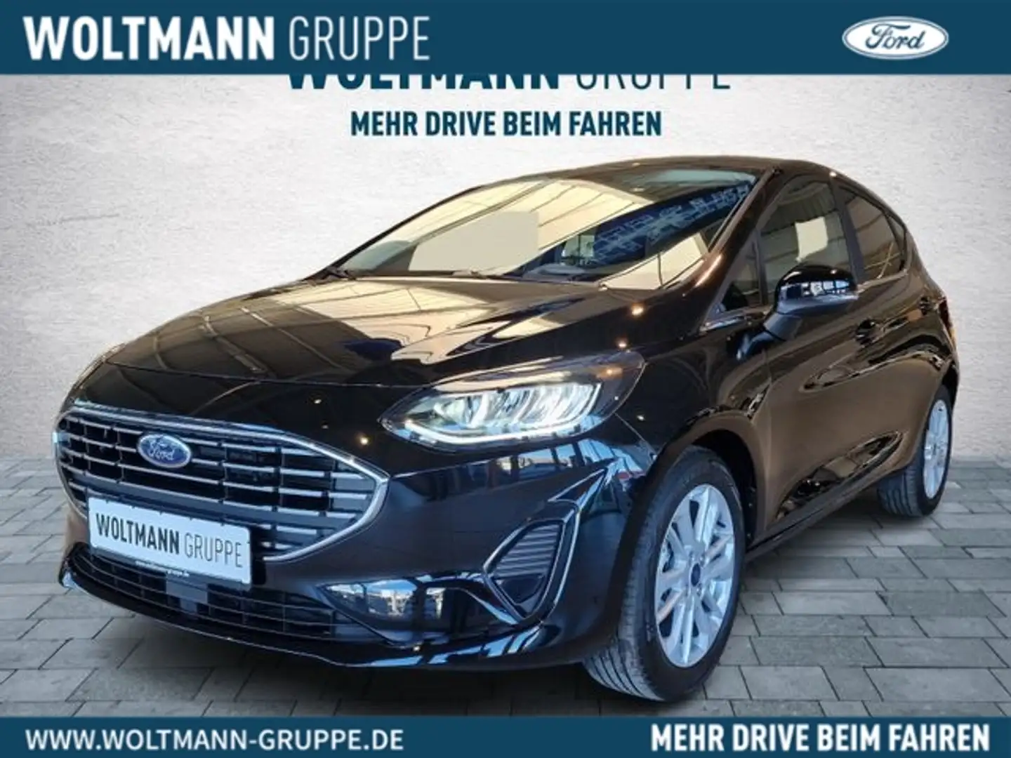 Ford Fiesta Titanium 8-fach bereift ! LED-Scheinwerfer ACC Kli Schwarz - 1