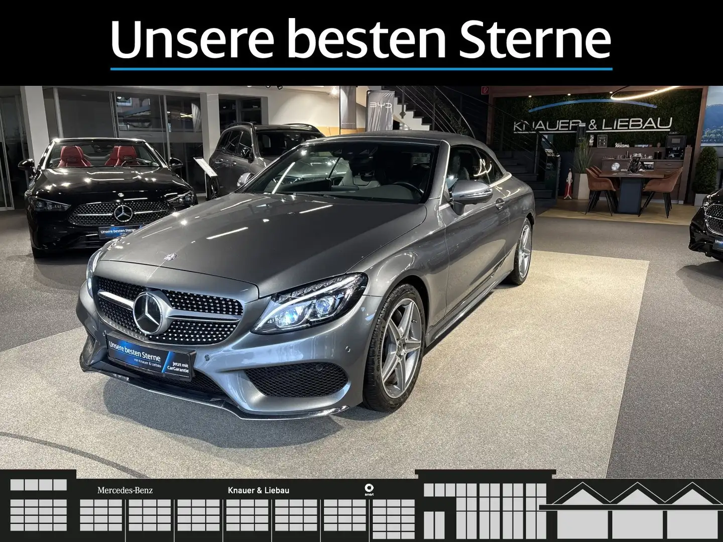 Mercedes-Benz C 250 C 250 Cabrio AMG-Line*FAP*AHK*360°Akustikverdeck Grau - 2