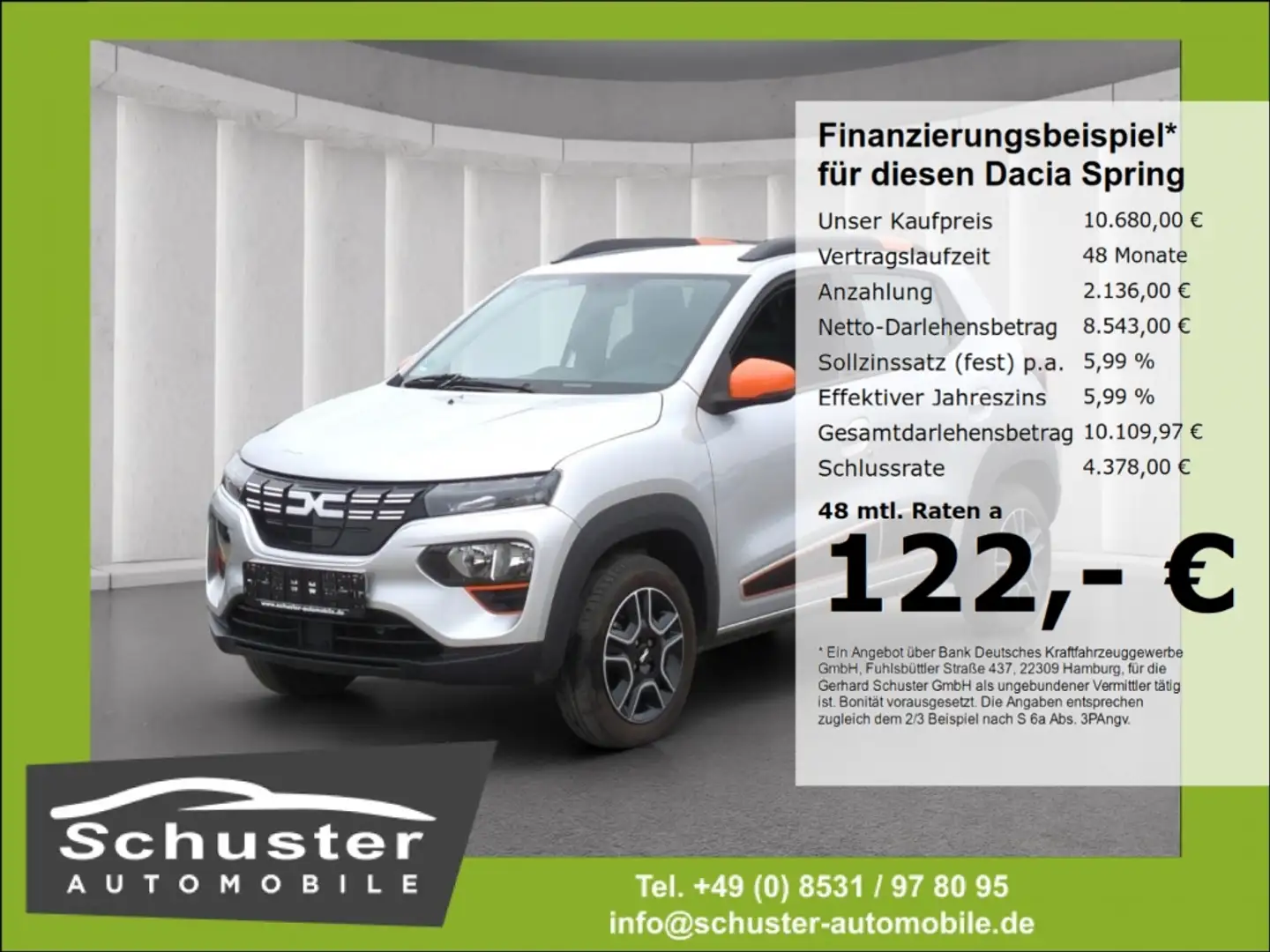 Dacia Spring Electric 45 Essential*R-Kam Leder Bluetoo Gümüş rengi - 1