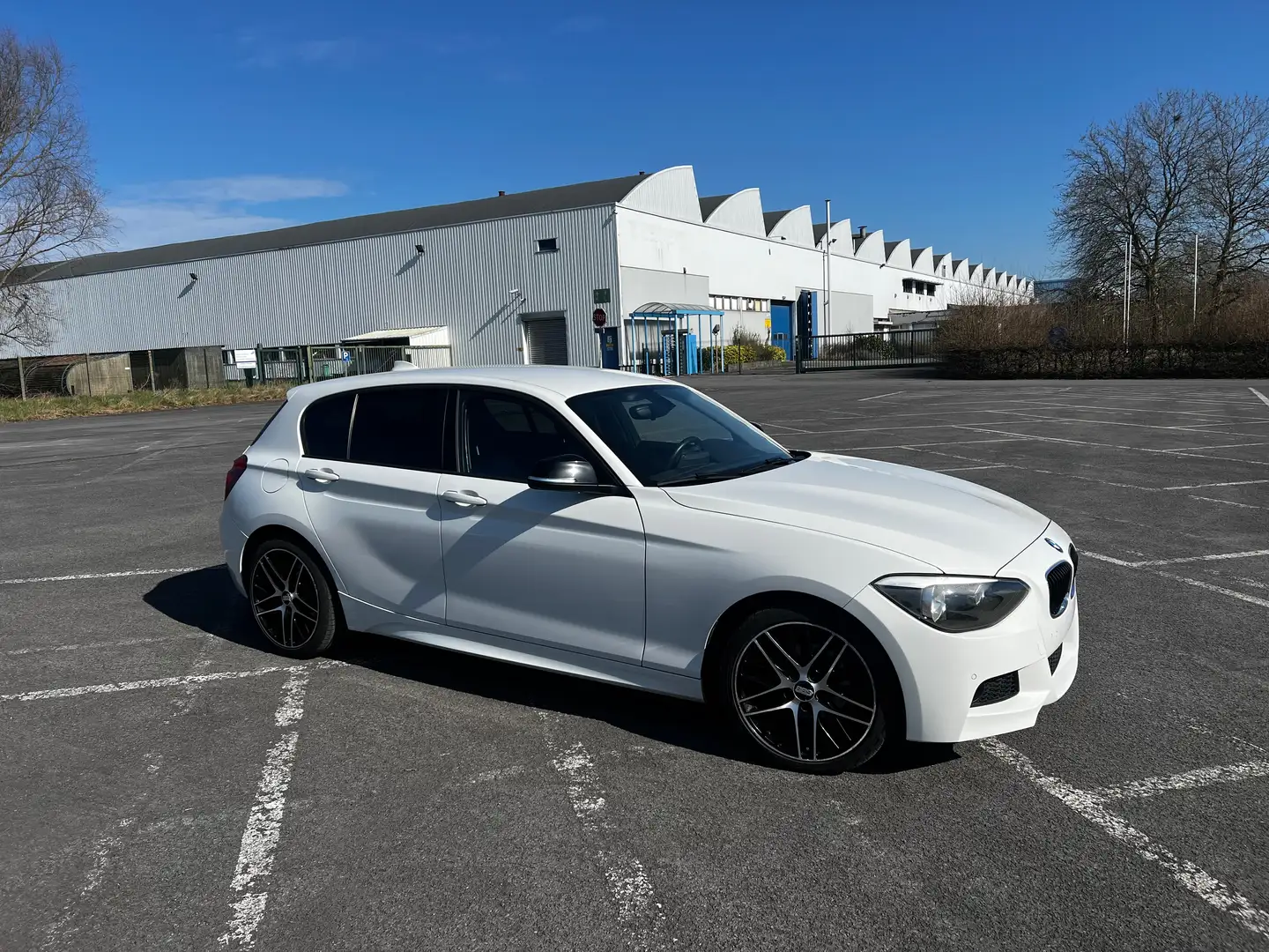 BMW 116 Aut. M-pakket, leder sportzetels, zetelverwarming Wit - 1