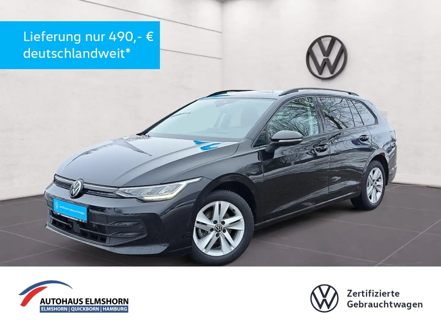 Volkswagen Golf Variant Life 1.5 eTSI DSG AHK NAV HEAD KAM ACC GJ-REIF PD Schwarz - 1